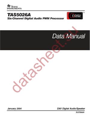 TAS5026APAG datasheet  